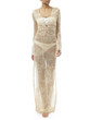 Casual Vacation Beach Lace-Up Mask Long Dress Cover-Ups