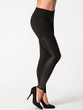 Casual Plain Patchwork Elastic Waist Slim-leg Mid-rise Legging