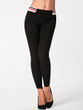 Casual Slit Pockets Elastic Waist Slim-leg Mid-rise Legging