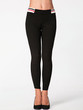 Casual Slit Pockets Elastic Waist Slim-leg Mid-rise Legging