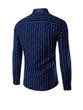 Casual Turn Down Collar Vertical Striped Men Shirt
