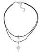 Casual Rhinestone Star Pendant Choker Necklace