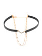 Casual Layered Rhinestone Pendant Choker Necklace