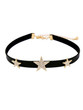 Casual Stars Shape Leather Choker Necklace