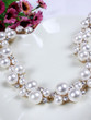 Casual Chic Faux Pearl With Rhinestone Necklace And Earring