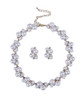 Casual Chic Faux Pearl With Rhinestone Necklace And Earring