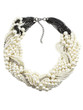Casual White Faux Pearl Beaded Necklace