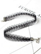Casual Black Hollow Out Lace Choker Necklace