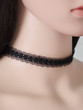 Casual Black Hollow Out Lace Choker Necklace