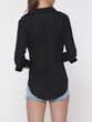 Casual Concise V Neck Plain Blouse