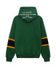 Casual Color Block Kangaroo Pocket Letters Drawstring Hoodie