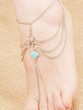 Pretty Tassels Turquoise Footchain Accessories