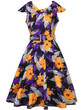 Casual Lapel Belt Floral Printed Remarkable Skater Dress