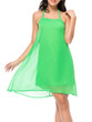Casual Halter Hollow Out Plain Awesome Chiffon Shift Dress