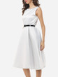 Casual Plain Captivating Round Neck Skater-dress