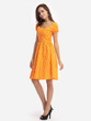 Casual Polka Dot Classical Round Neck Skater-dress