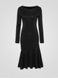 Casual Elegant Plain Mermaid Boat Neck Bodycon Dress