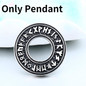 Stainless Steel Viking Pendant Magical Staves Men Rune Amulet