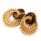 Bohemia Rattan Straw Tortoise Earrings Fashion Women Jewelry