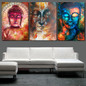 HD printed buddha wall art 3 piece canvas living room decoration modern wall art 3 pieces  Free shipping/NY-6262