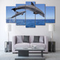 HD Printed dolphin ocean seascape Group Painting room decor print poster picture canvas Free shipping/ny-004