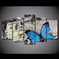 HD printed 5 Piece canvas painting wall pictures for living room modern butterfly Jewelry art print free shipping ny-6726B