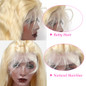Luvin wigs for women 613 blonde lace frontal wig pre plucked with baby hair Body Wave Brazilian 100% Human Hair Lace Front Wigs