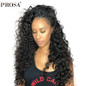 360 Lace Frontal Wig Pre Plucked With Baby Hair 180% Density Brazilian Curly Lace Frontal Human Hair Wigs Prosa Remy