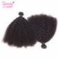 Afro Kinky Curly Weave Human Hair 3 Bundles Deal Brazilian Hair Weave Bundles 4B 4C Beauty Lueen Non Remy Hair Extensions