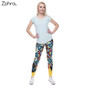 Women Leggings Creative Design Leggins Printed Trousers Tattoo Flower Legging High Waist Legins
