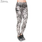 Leggings Women Gray Leaves Printing Fitness Legging Sexy Silm Fit Legins Women Pants