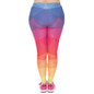 Large Size Leggings Triangles Rainbow Printed High Waist Leggins Plus Size