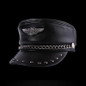 Elegant Cowhide Military Genuine Leather Hat