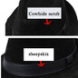 Men Genuine Leather Suede Cow Skin Nubuck Brown Fedoras Hats