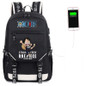 One Piece Luffy Chopper Skull Law USB Port Backpack