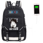 One Piece Luffy Chopper Skull Law USB Port Backpack