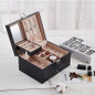 Jewelry Organizer Large Jewelry Box  Makeup Storage Makeup Organizer Leather Beauty Travel Box