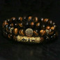 Luxury Natural Stone Tiger Eye Men Bracelet Set