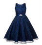 SQ253 Girls party wear clothing for children summer sleeveless lace princess wedding dress girls teenage well party prom dress