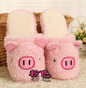 Pig Cute Cotton Fabric Home Slippers Winter  Indoor Slippers Unisex  Men And Women Slippers House Shoes Lovely Plush Warm Shoes