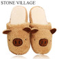 Pig Cute Cotton Fabric Home Slippers Winter  Indoor Slippers Unisex  Men And Women Slippers House Shoes Lovely Plush Warm Shoes