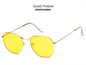 Polygonal Vintage UV400 Women Sunglasses