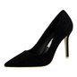 Women Shoe Purple Shoes Heel Woman Flock High Heels Women Pumps