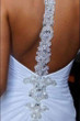 A Line Floor Length Halter Open Back Wedding Gown,Beach Wedding Dress W143