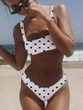 Bikinis Set Sexy Swimwear Women Dot Printing Swimsuit Push Up Bikini