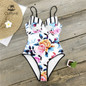 Floral Printing One-piece Swimsuit Monokini Sexy Beach Bathing Suits Swimsuits