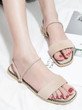 Summer Beach Flat Heel Sandals Solid Color Slippers