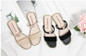 Summer Beach Flat Heel Sandals Solid Color Slippers