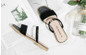 Summer Beach Flat Heel Sandals Solid Color Slippers
