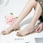 Summer Beach Flat Heel Sandals Solid Color Slippers